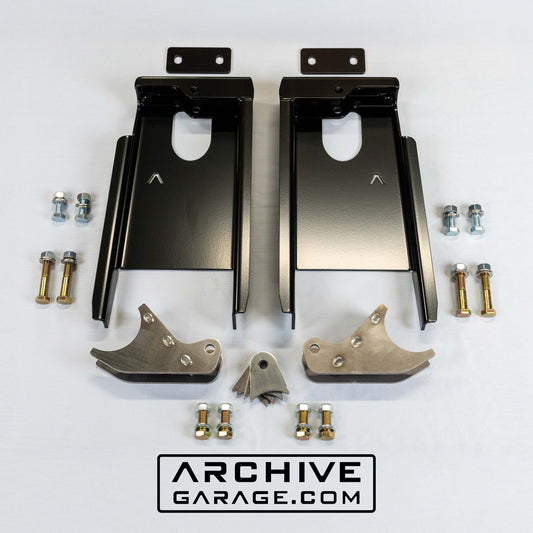 2005-2023 Tacoma Rear Shock Relocation Towers 2.5 x 12" to 14" Mid Travel