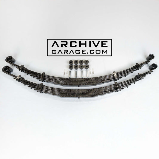 Archive Explorer Series "HENRY HUDSON" 1st Gen Dodge Ram Rear 64" 9-leaf Springs Pair 1972-1993 W150 W250 W350 Cummins Ramcharger