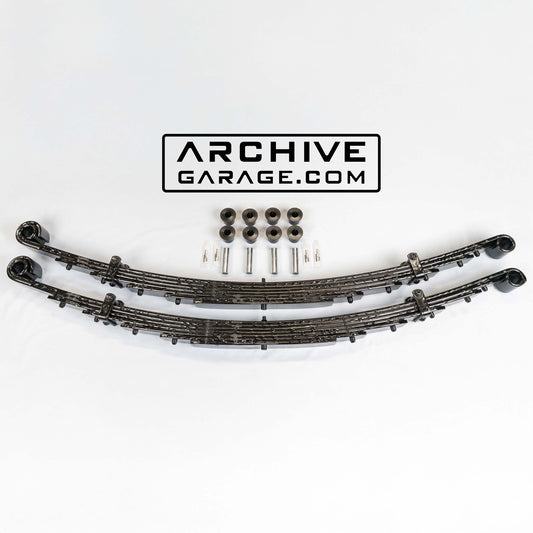 Archive Explorer Series "HENRY HUDSON" 1st Gen Dodge Ram Front 52" 7-leaf Springs Pair 1972-1993 W150 W250 W350 Cummins Ramcharger