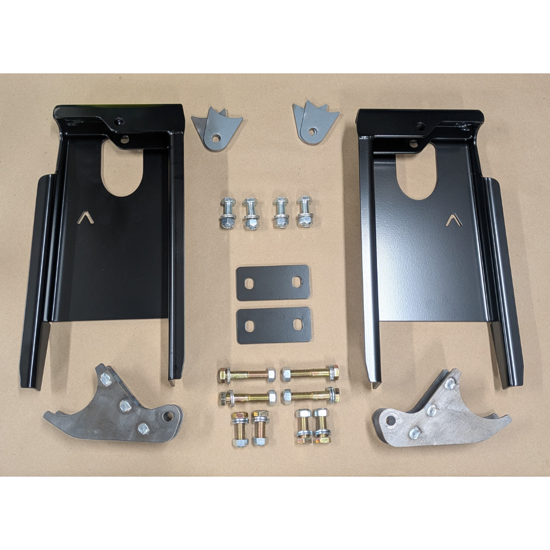 2005-2023 Tacoma Rear Shock Relocation Towers 2.5 x 12" to 14" Mid Travel