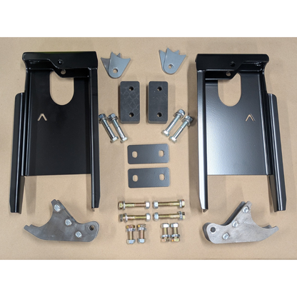 2005-2023 Tacoma Rear Shock Relocation Towers 2.5 x 12" to 14" Mid Travel
