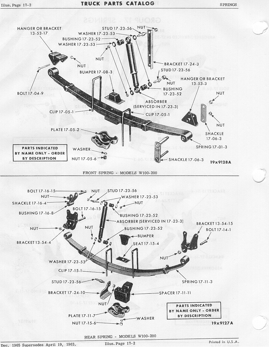 Archive Explorer Series "HUDSON" 1st Gen Dodge Ram Front 52" 7-leaf Springs Pair 1972-1993 W150 W250 W350 Cummins Ramcharger